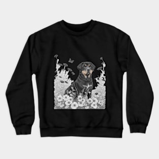 Rottweiler Power - Fierce and Fearless Guardian Crewneck Sweatshirt